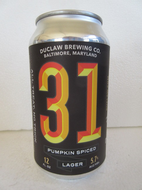 Duclaw - 31 Pumpkin Spiced Lager - Click Image to Close